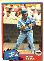1981 Topps Baseball Cards      294     Mike Tyson